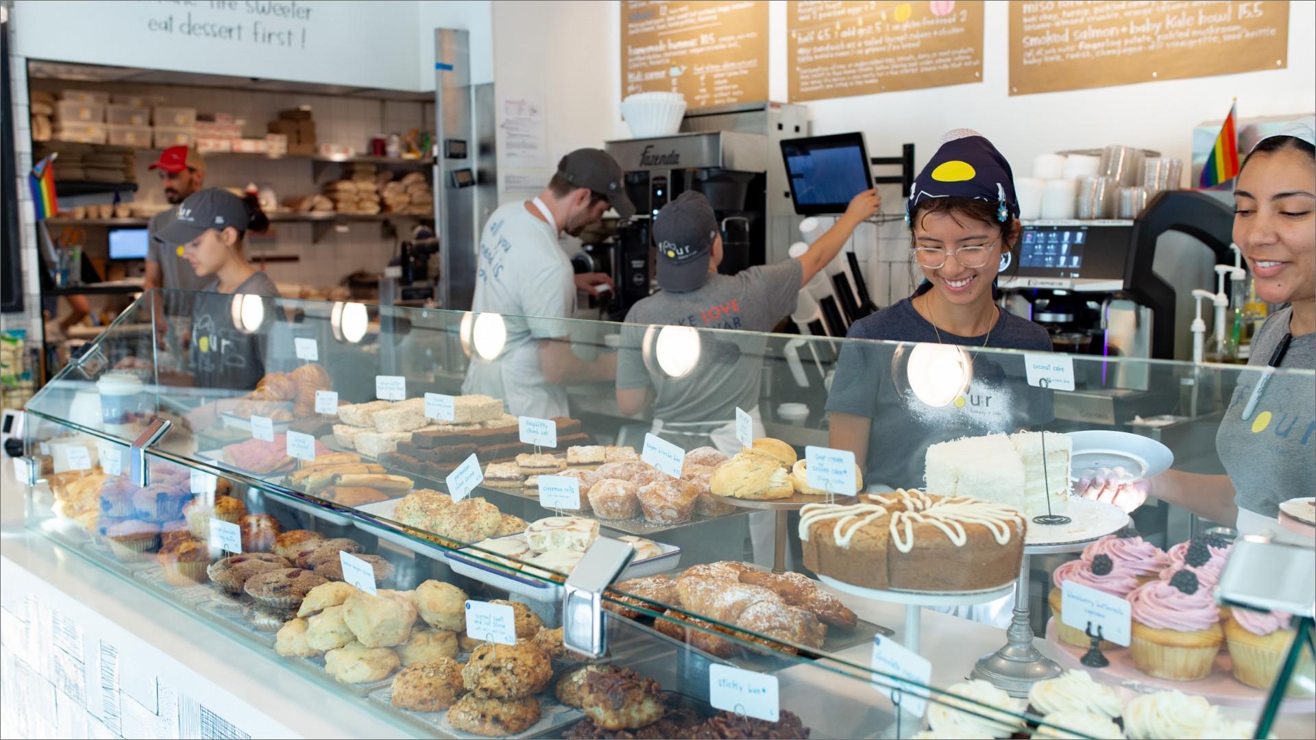 Location pastry counter display